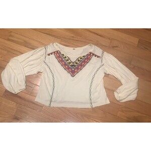 Free People Embroidered Top
